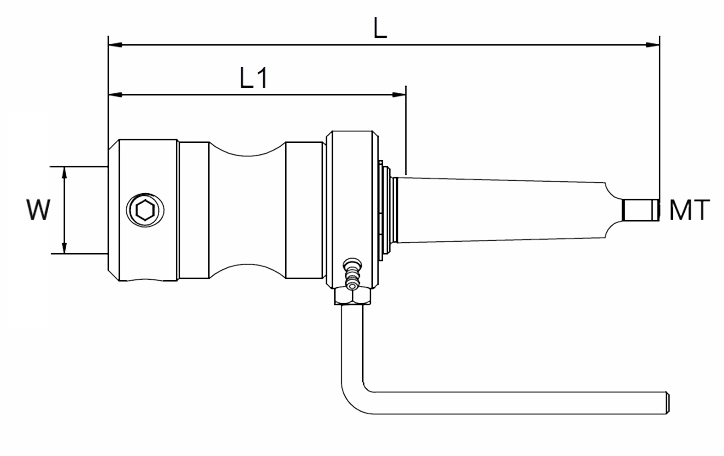 رابط مرس نگهدارنده گردبر مگنت آب صابون خور ASTPOWER 1 astpower size astpower morse taper arbor to weldon shank with internal cooling
