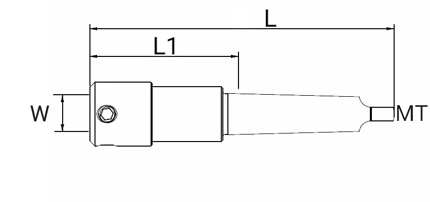 AST POWER MORSE TAPER ARBOR TO WELDON SHANK F