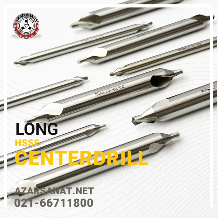 CENTERDRILL-LONG-HSSE مته مرغک بلند HSSE تیپ A برند ASTPOWER - تصویر 1